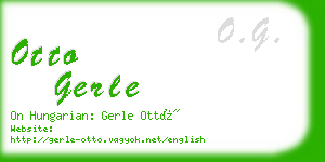 otto gerle business card